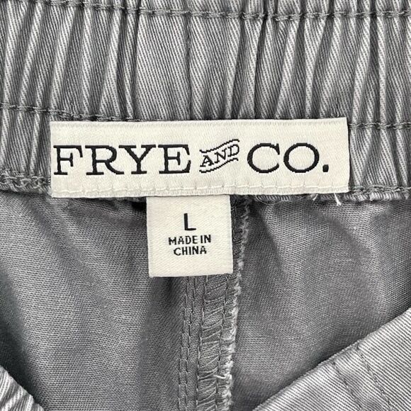Frye And Co Mid Rise Jogger Pant Elastic Waist Storm Cloud Grey Women Large NWT - Picture 8 of 9